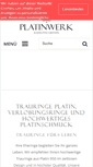 Mobile Screenshot of platinwerk.de